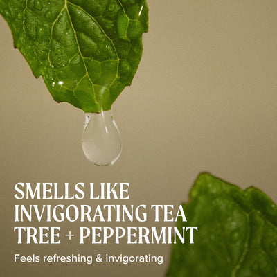 Tea Tree gel en baño junto a toalla para ambiente de uso diario