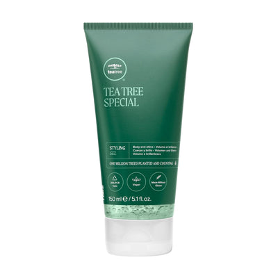 Tea Tree frasco frontal mostrando diseño y volumen del producto