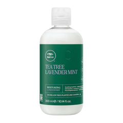 Tea Tree botella frontal mostrando etiquetado y tamaño 10.14 fl. oz