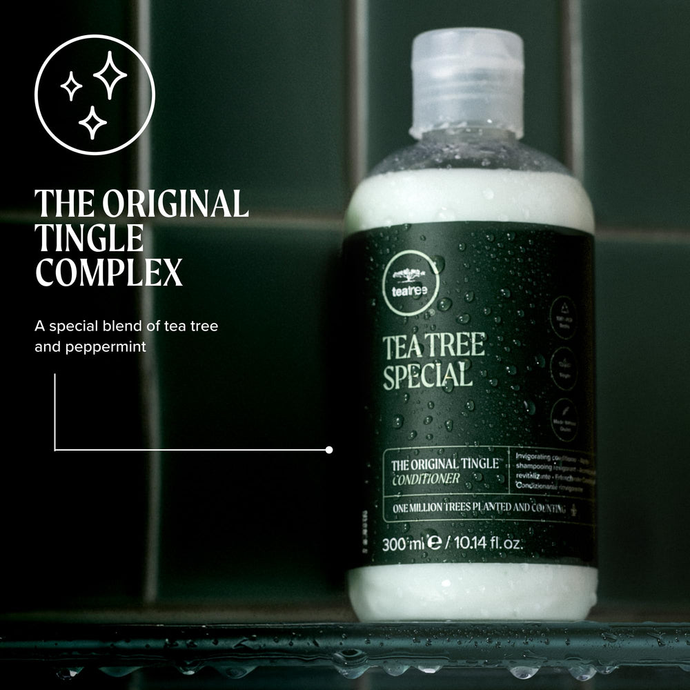 Pouch de recarga de litro Tea Tree con 30% PCR, reduce residuos plásticos