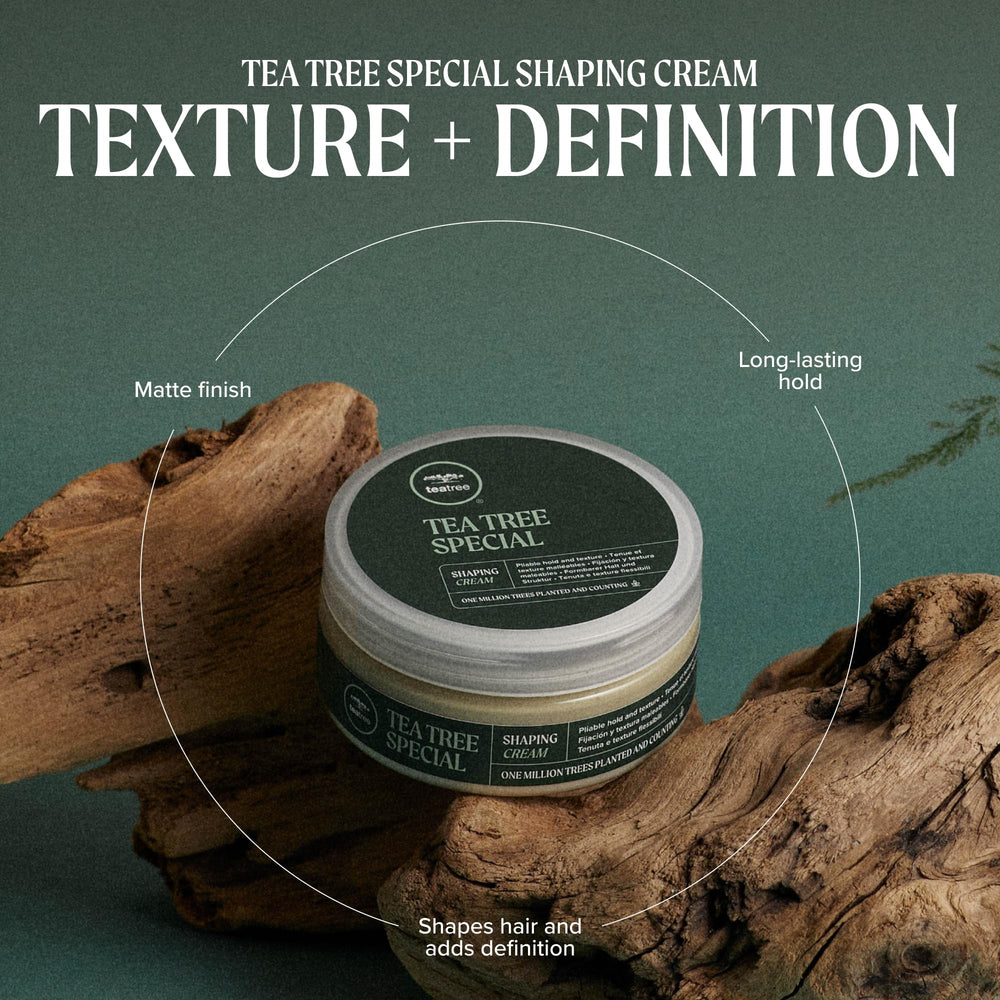 Tea Tree cream on hand demonstrating easy application and pliable hold