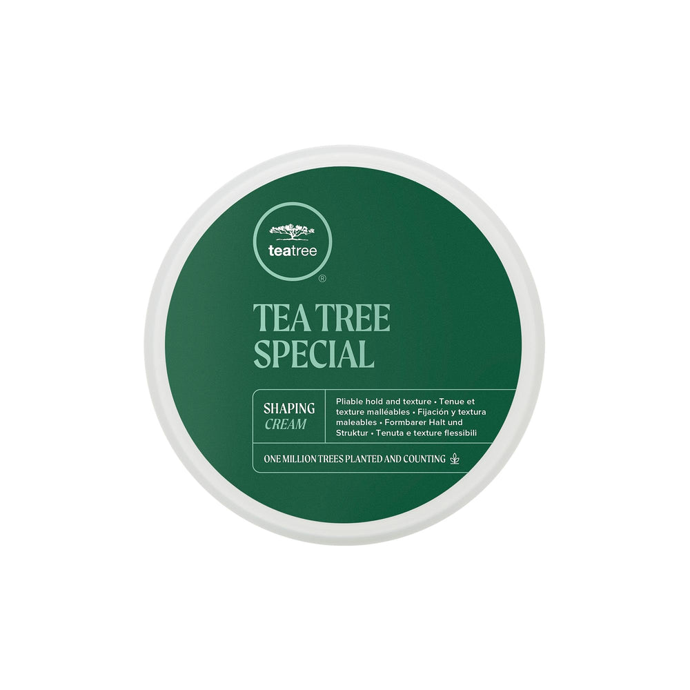 Tea Tree front jar view showing product and clean matte packaging