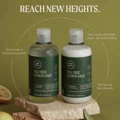 Tea Tree textura de la espuma que indica limpieza ligera y cuerpo