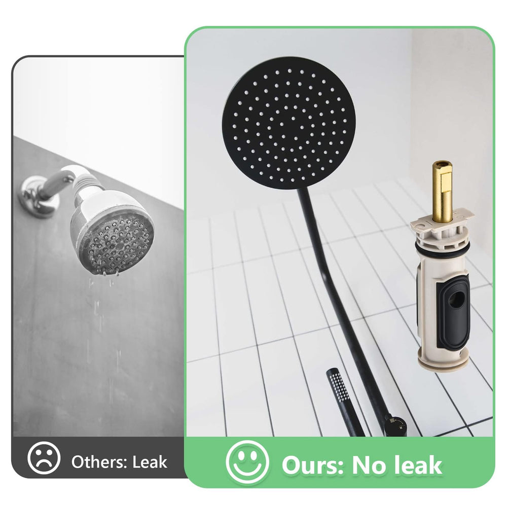 Tearel cartridge installed in a shower valve to demonstrate fit and function