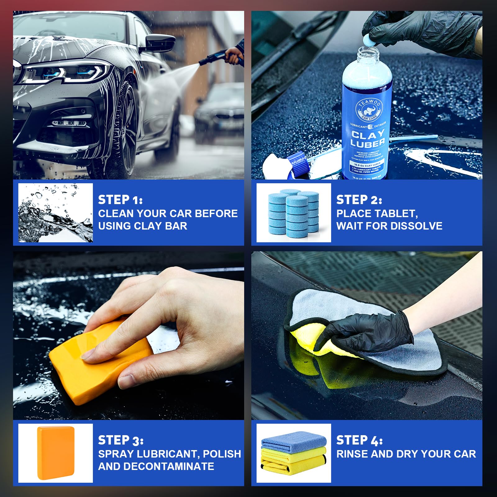 TEAWOO comparación de tamaños de barras para distintas áreas y trabajos precisos