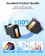 TECKKIN cartridges installed inside an HP printer for easy, plug-and-play benefit