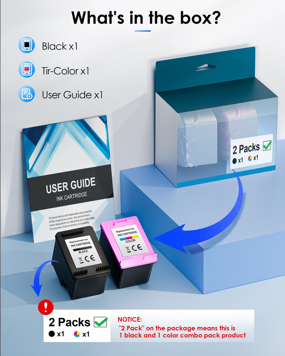 TECKKIN etiqueta con lista de modelos HP compatibles para verificación rápida