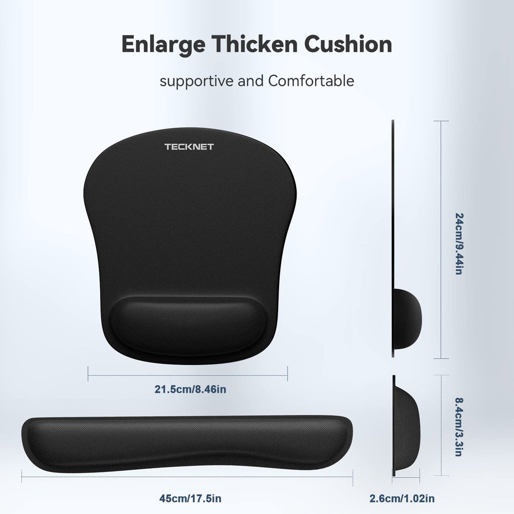 TECKNET comparación de tamaño con manos para ver escala y ajuste ergonómico