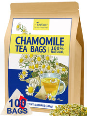 TeeLux empaque frontal de manzanilla con sello resellable, mantiene frescura