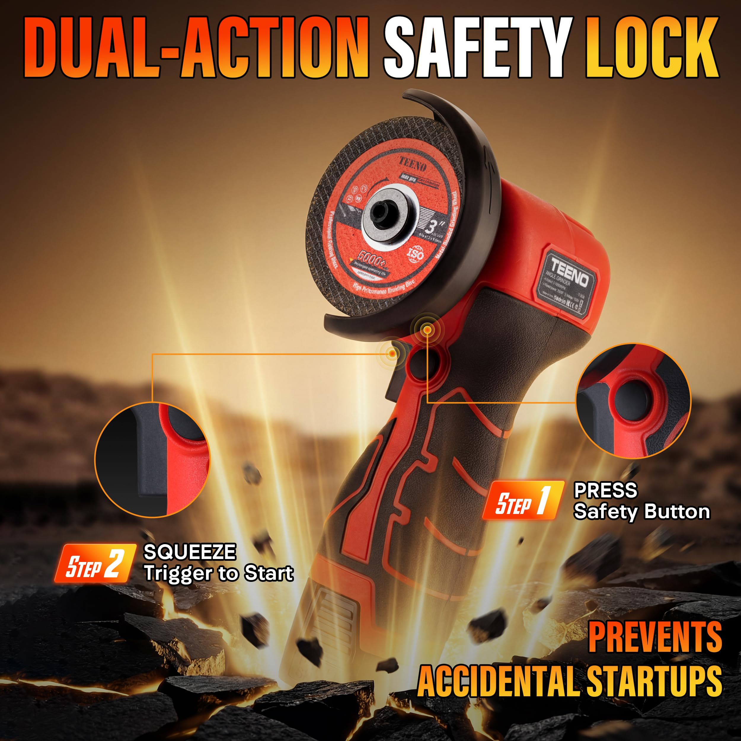 TEENO guarda protectora ajustable desviando chispas para seguridad