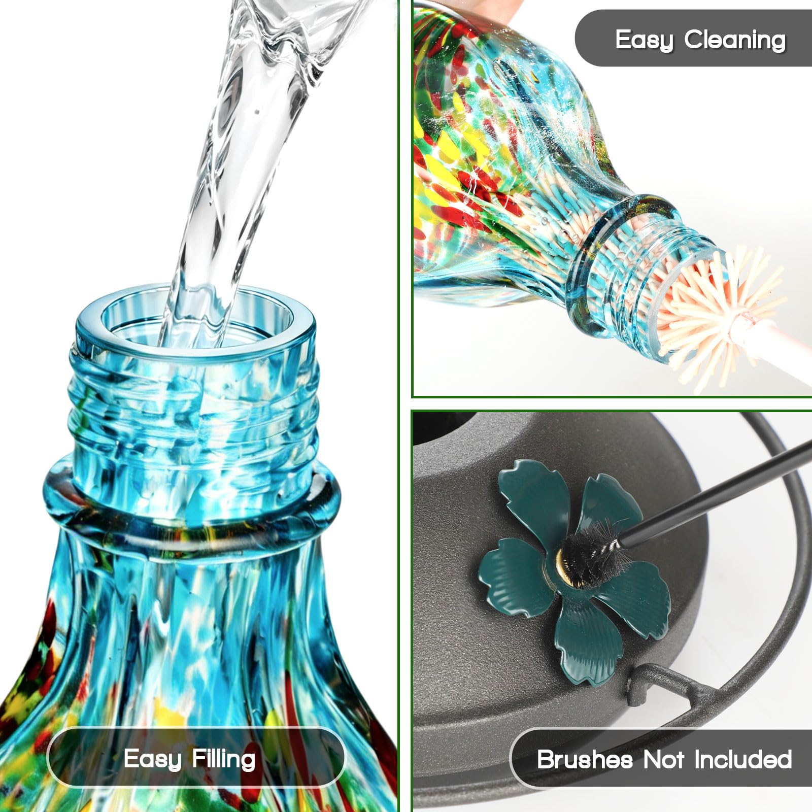 Tegarbed hand-blown glass pattern detail highlighting unique artisan finish