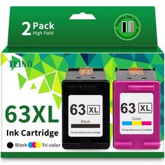 TEINO cartuchos 63XL frontal mostrando pack y colores, ahorro inmediato