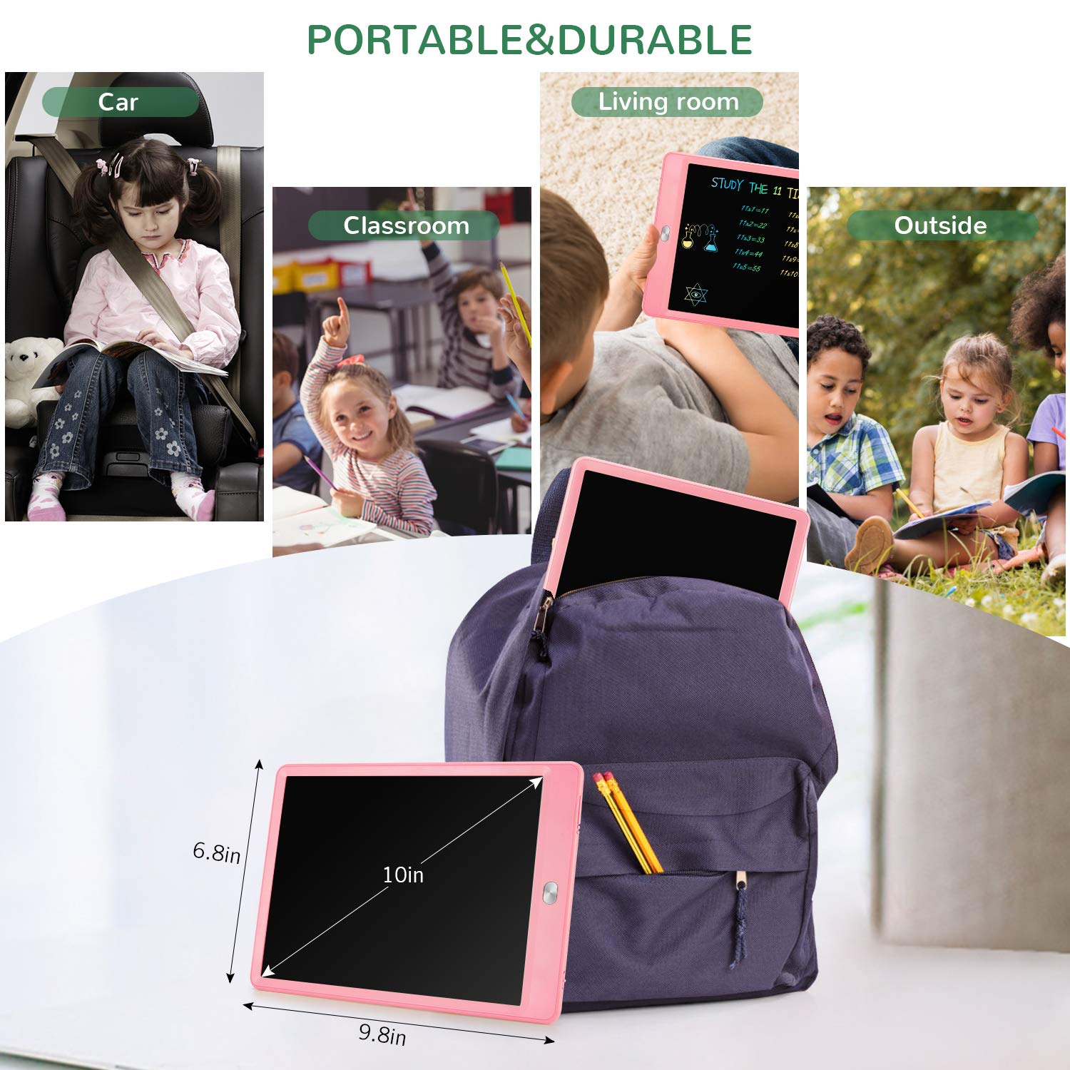 TEKFUN stylus junto a la tableta resaltando control preciso del trazo