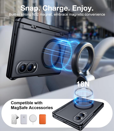 Temdan magnet detail showing MagSafe compatibility and secure attachment