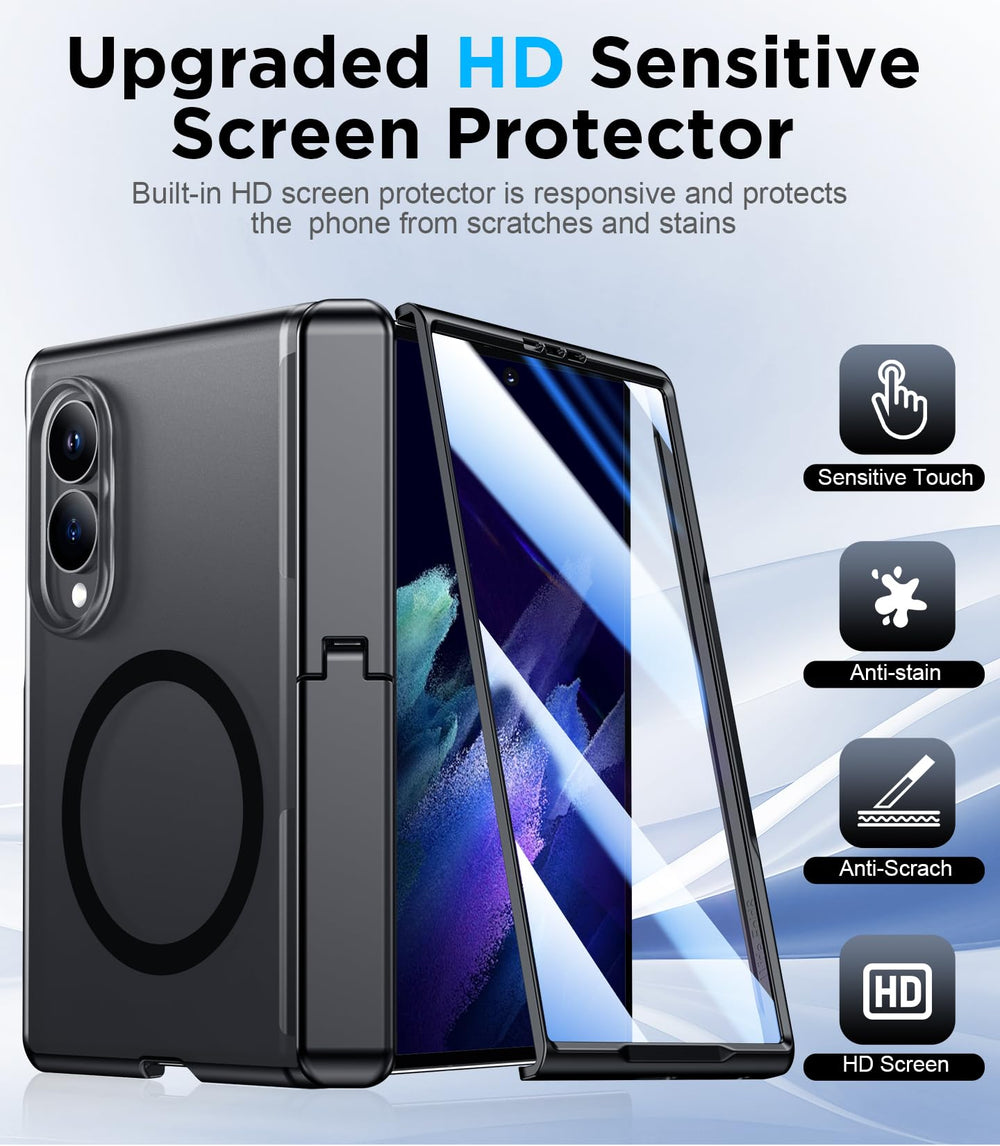 Temdan screen protector being touched showing clear view and responsive touch