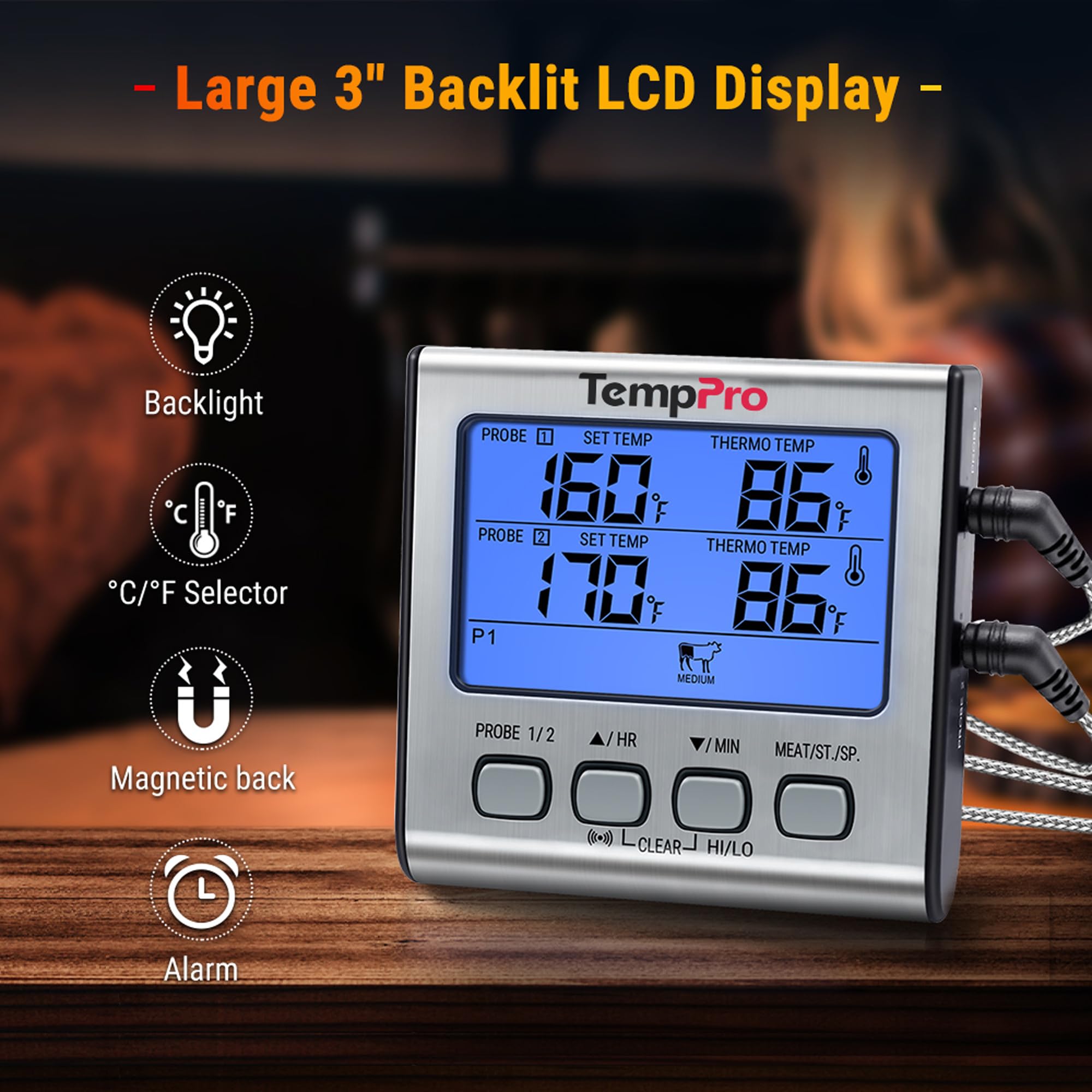 TempPro empaque mostrando posible marca ThermoPro o TempPro