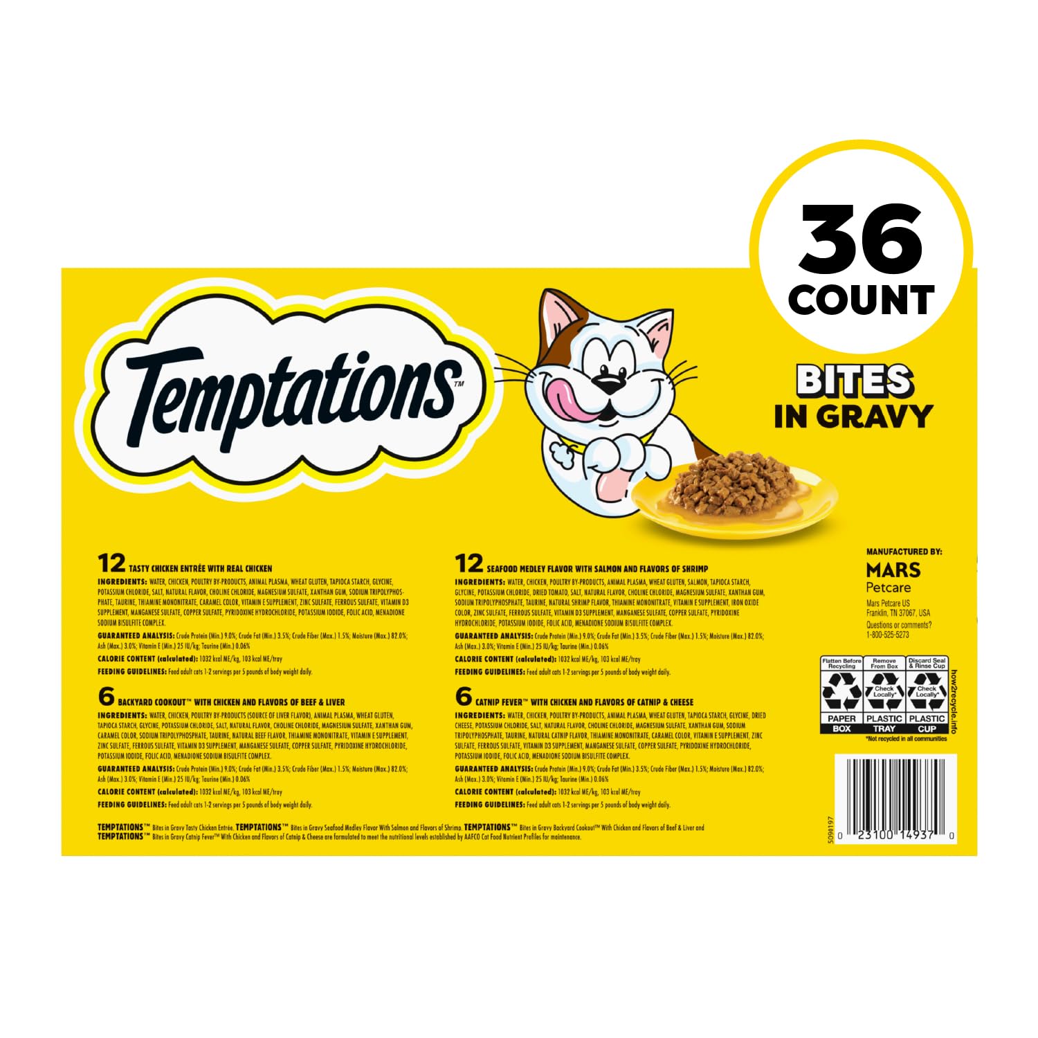Temptations bandejas en frigorifico para conservación segura
