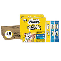 Temptations tubo frontal mostrando sabores y conveniencia para premiar