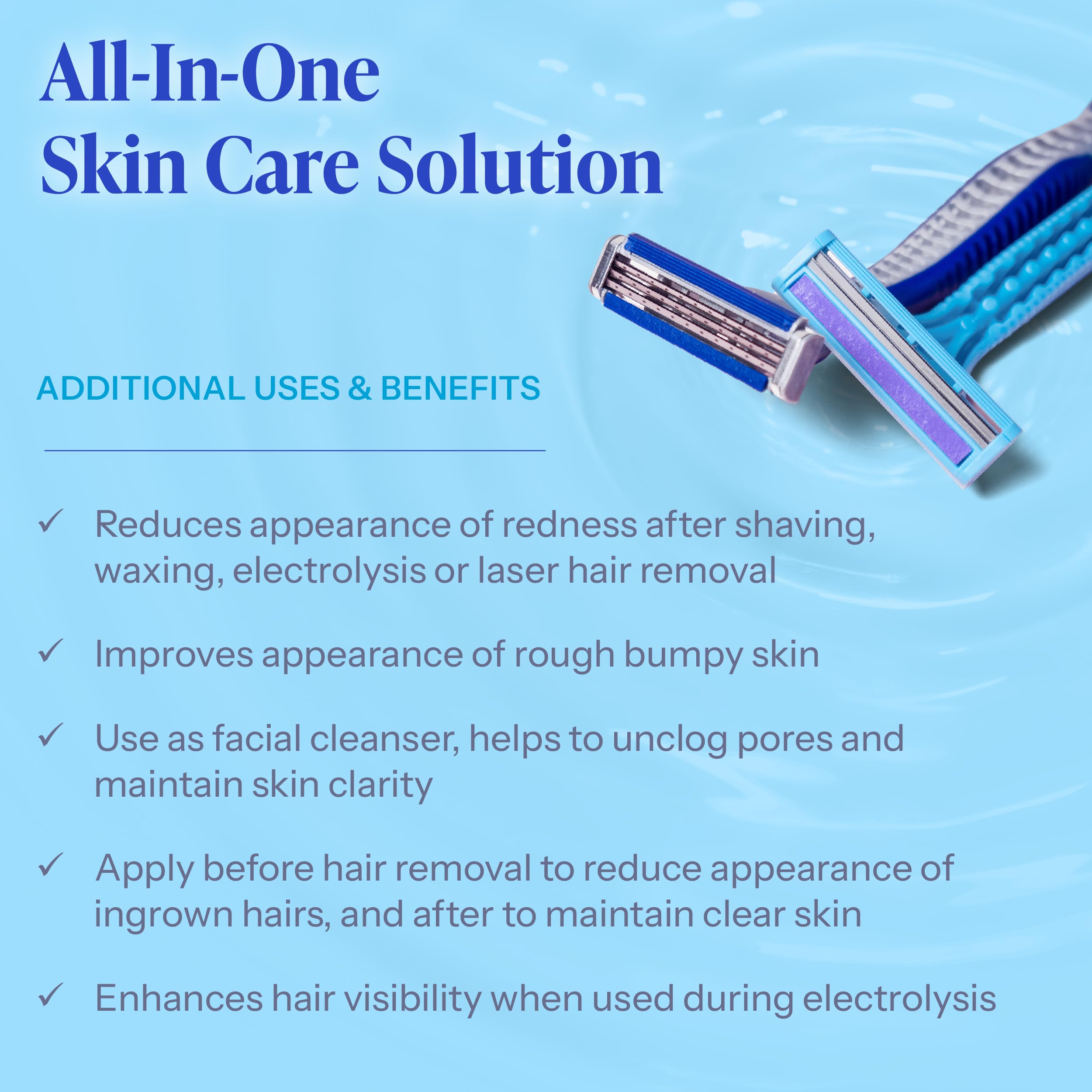 Etiqueta de Tend Skin mostrando ingredientes y origen Estados Unidos
