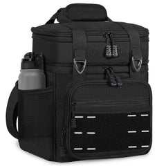 TENKIST frontal de la bolsa térmica mostrando dos niveles y cremallera resistente