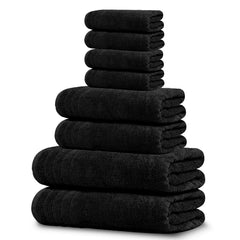 Tens Towels front packaging in black showing full 8-piece set and value