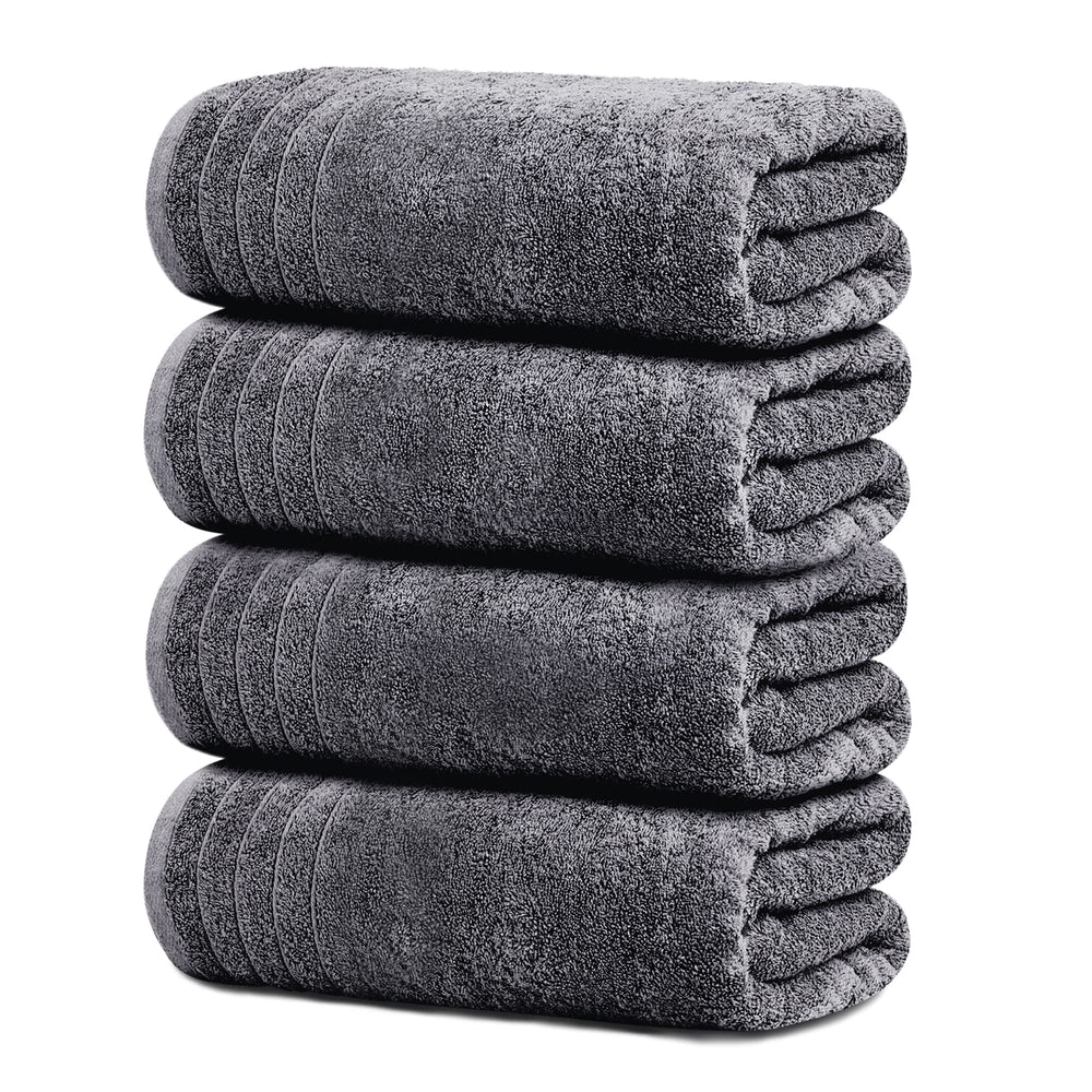 Tens Towels vista frontal del paquete gris oscuro mostrando las cuatro toallas, versátil y ahorrativa