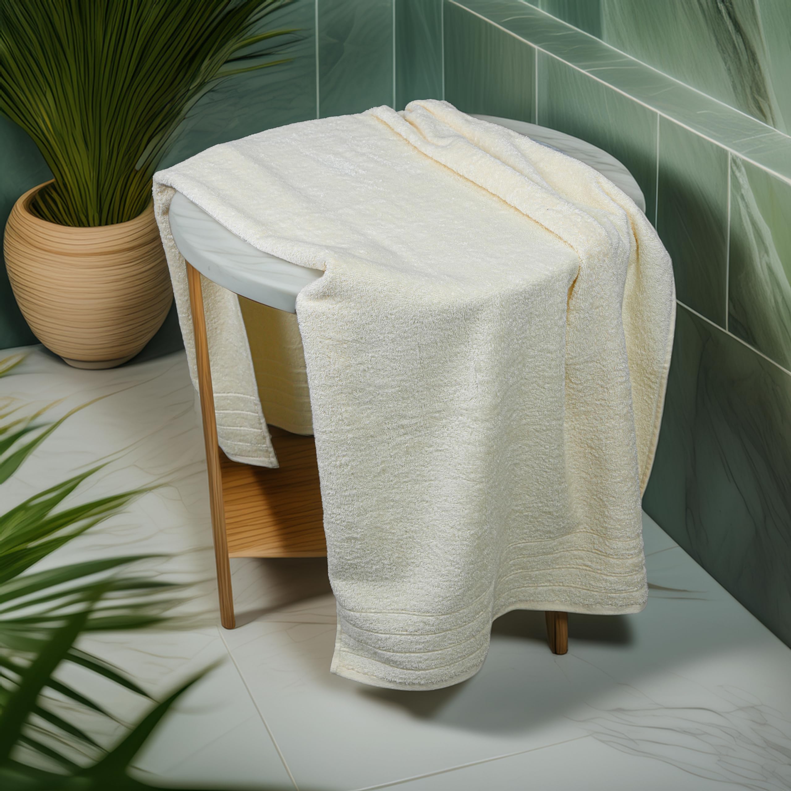 Tens Towels pliegue de las cuatro toallas en pila, almacenamiento compacto