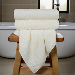 Tens Towels primer plano de la textura de algodón superfino, tacto suave asegurado