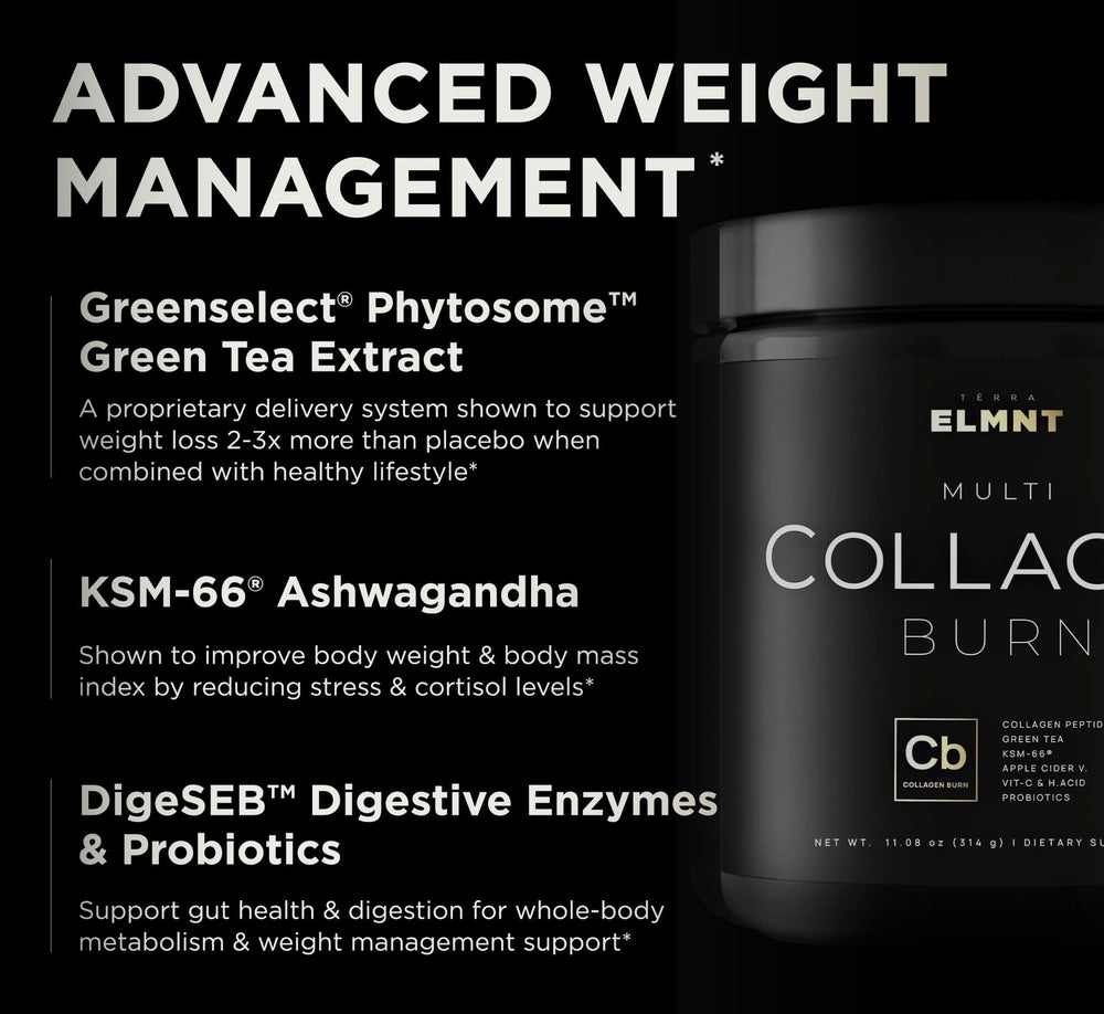 TERRA ELMNT etiqueta nutrimental legible con ingredientes clave