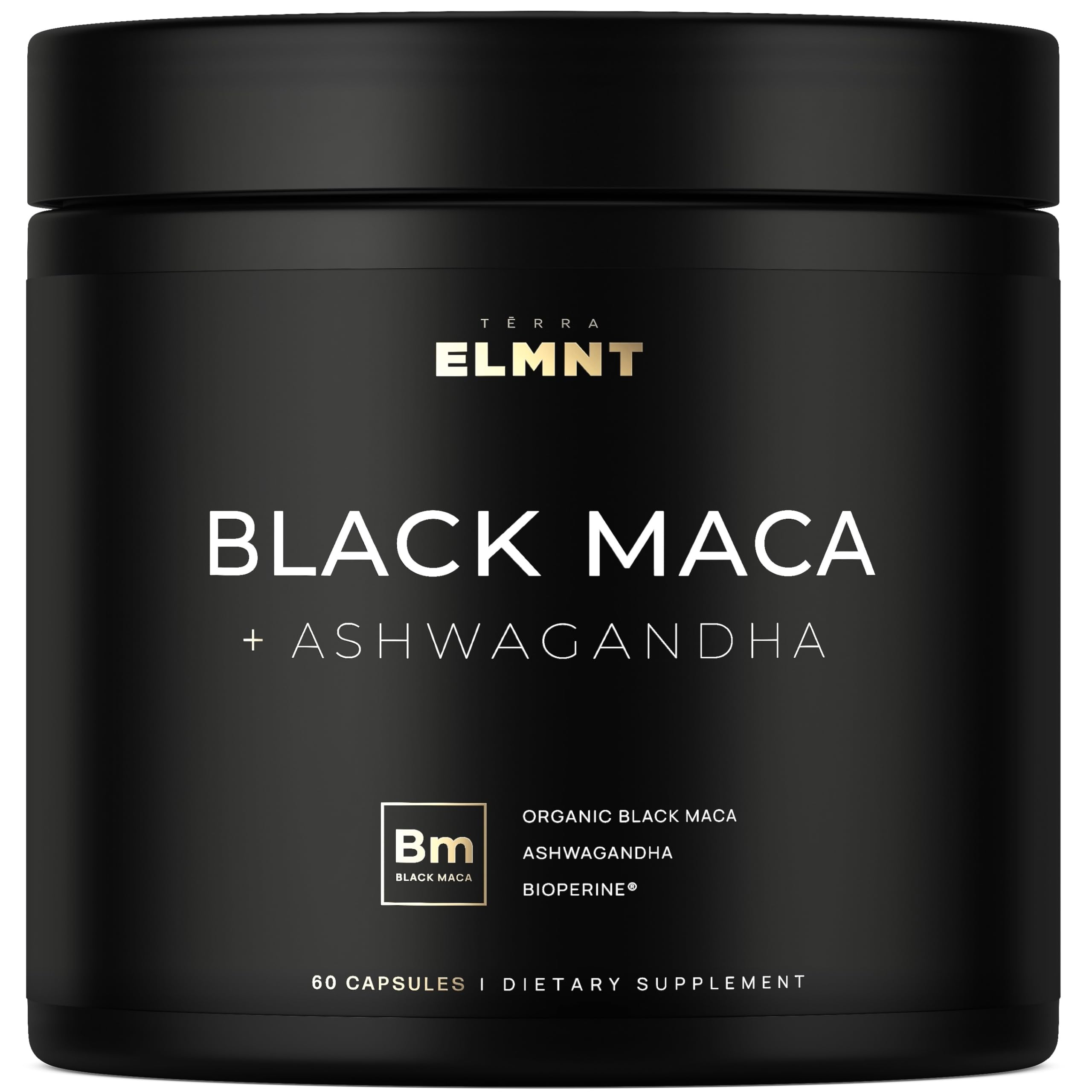 TERRA ELMNT envase frontal mostrando potencia 40x y sello orgánico