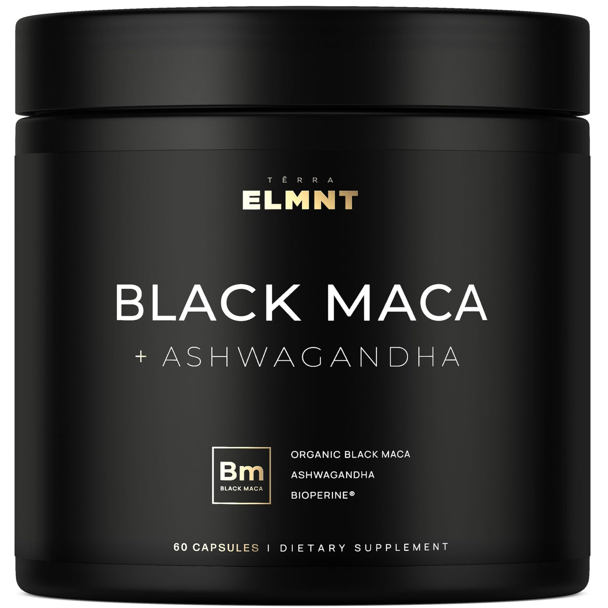 TERRA ELMNT envase frontal mostrando potencia 40x y sello orgánico