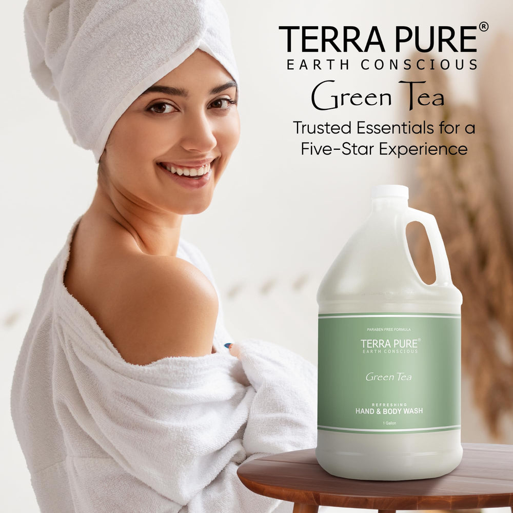 Terra Pure comparación de tamaño mostrando ahorro y duración del galón