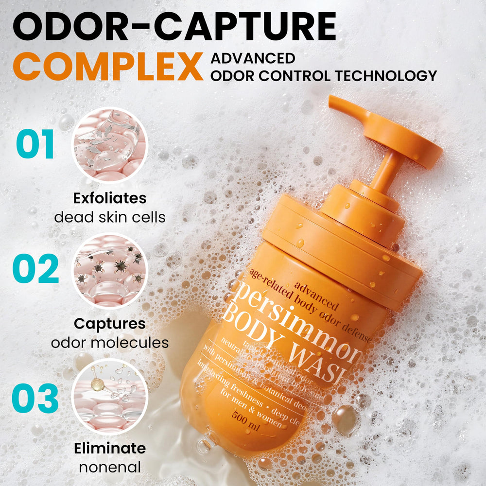 Terramed Just Think Comfort botella en baño iluminado sugiriendo uso diario
