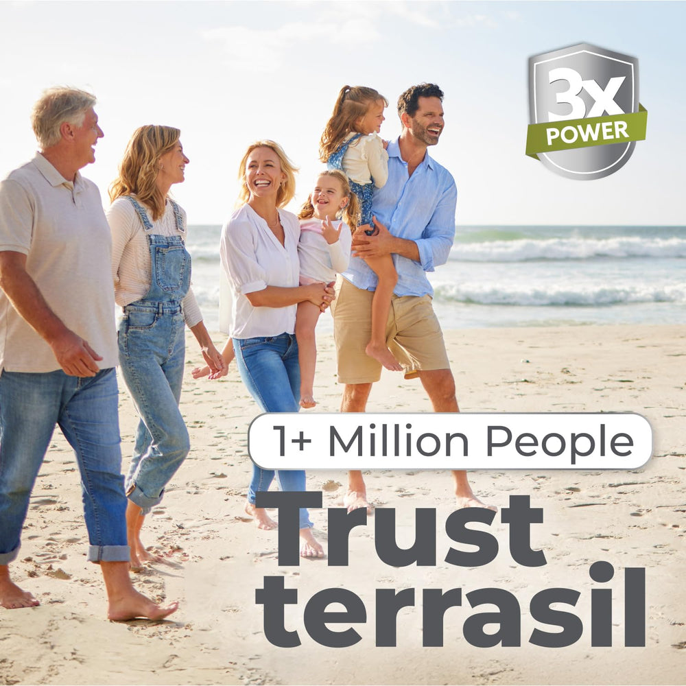 terrasil caja y tubo juntos mostrando presentación y regalo listo