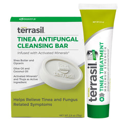 terrasil embalaje frontal mostrando el kit y beneficio de tratamiento completo