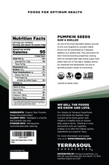 Terrasoul Superfoods close-up of raw pumpkin seed texture highlighting freshness