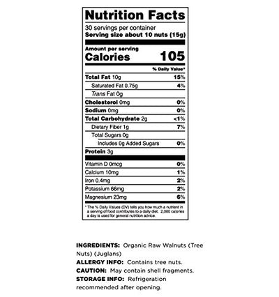 Terrasoul Superfoods nueces en mano para comparar tamaño y porción práctica