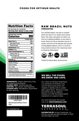 Terrasoul Superfoods primer plano de textura de nueces de Brasil para visualización de calidad