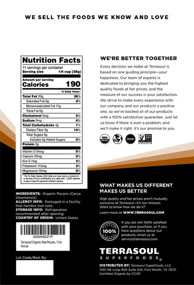 Terrasoul Superfoods primer plano de textura y color de mitades crudas