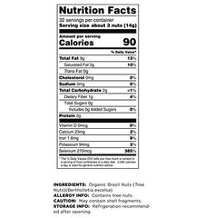 Terrasoul Superfoods comparativa de tamaño de nuez de Brasil en mano para referencia de porción