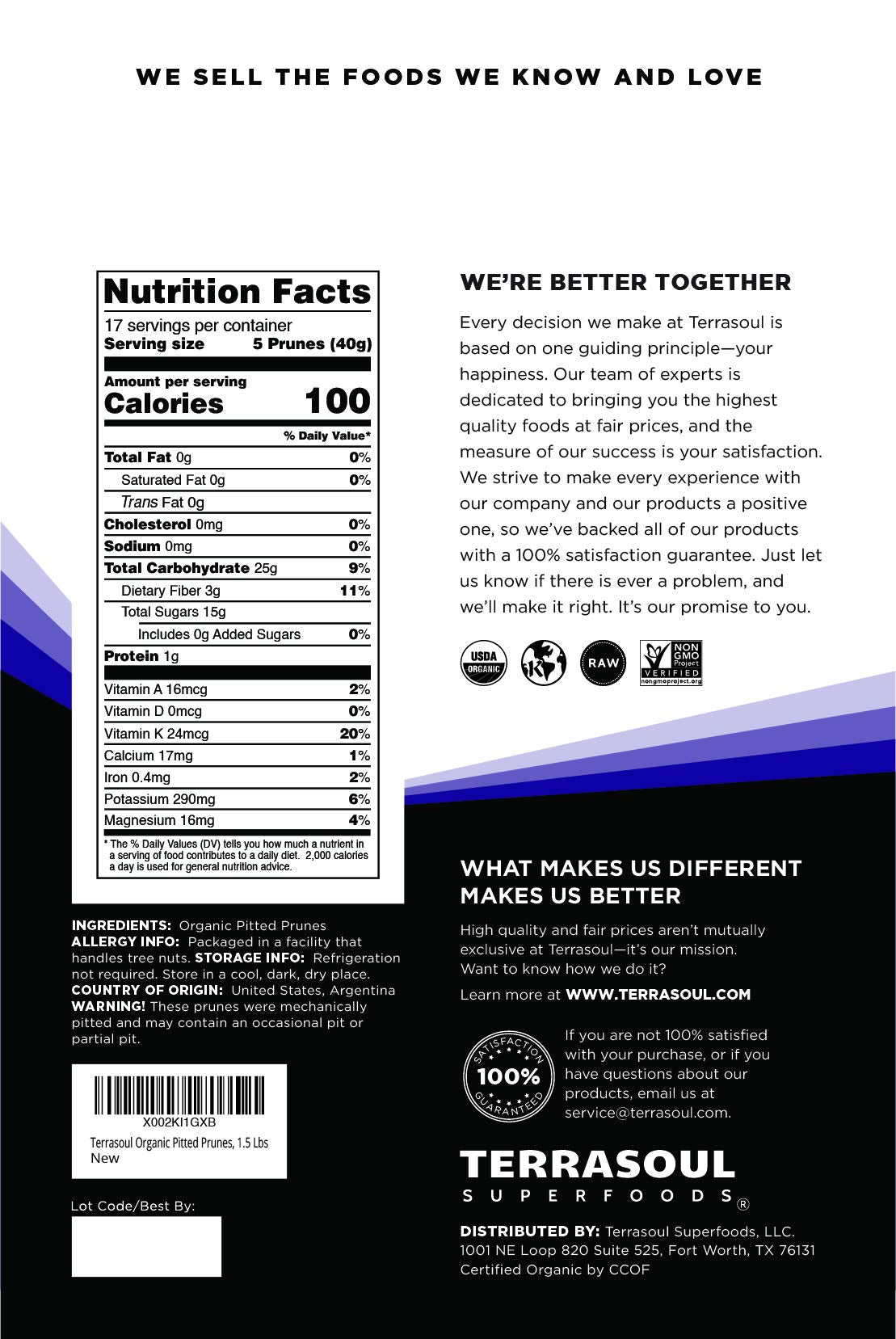 Terrasoul Superfoods primer plano de textura jugosa de ciruela mostrando humectación natural