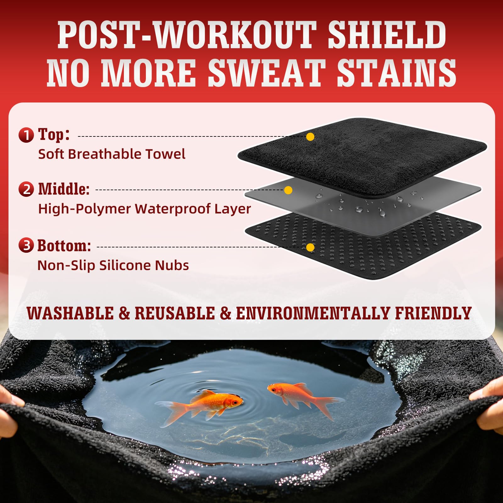 TESFEEL reverso antideslizante, sujeción estable para menos desplazamientos
