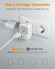 TESSAN detalle de puertos USB-C y USB-A con identificación clara de carga rápida