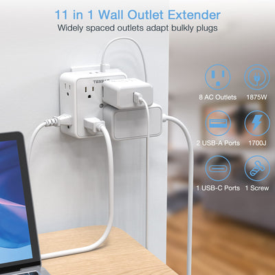 TESSAN primer plano del puerto USB‑C que permite carga rápida y fiable