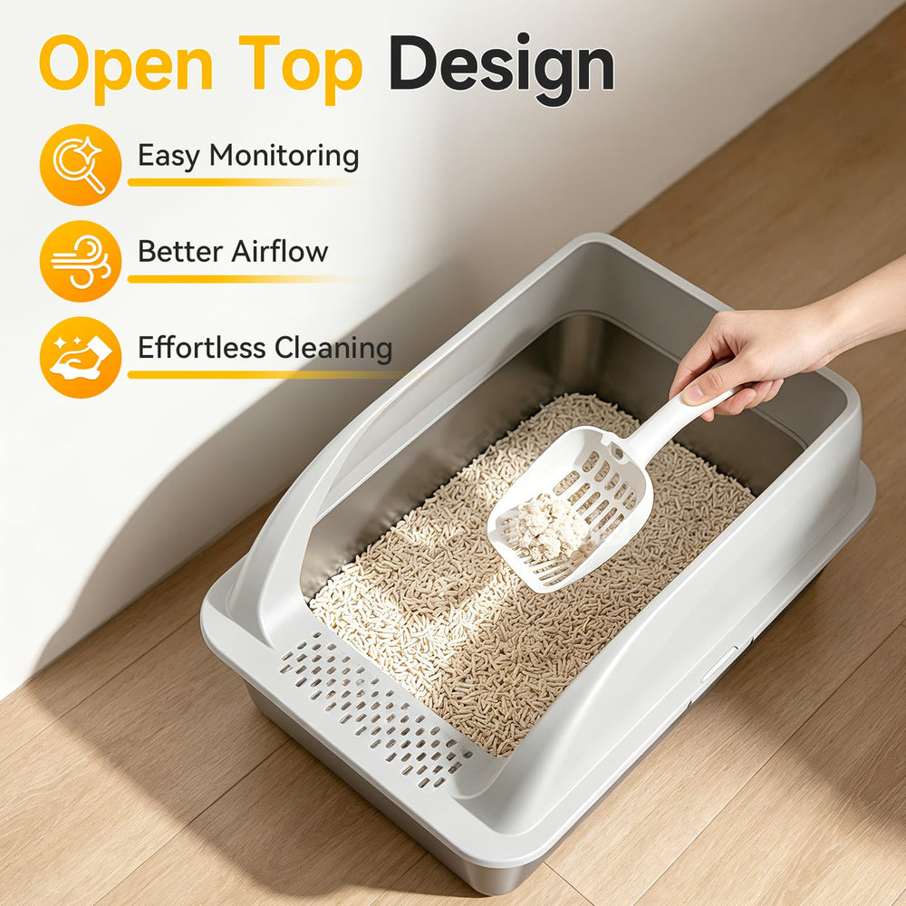 Tevila light gray packaging and label showing durable rustproof material benefit