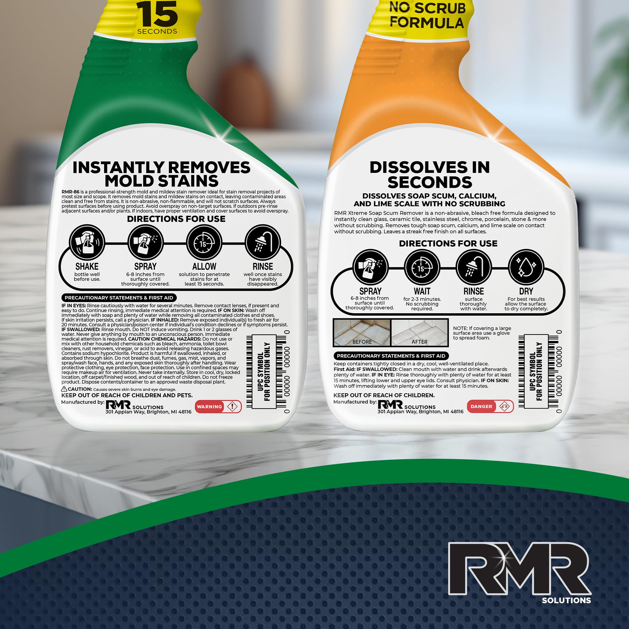RMR Brands textura de madera restaurada mostrando resultado y protección