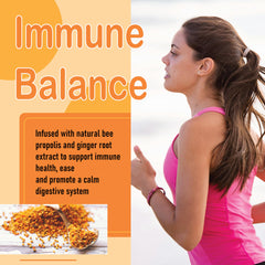TEYAOE ingredientes (cúrcuma, jengibre, propóleo) explicando mezcla