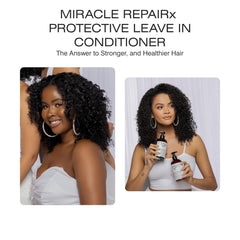 tgin comparación antes y después con más brillo y menos frizz