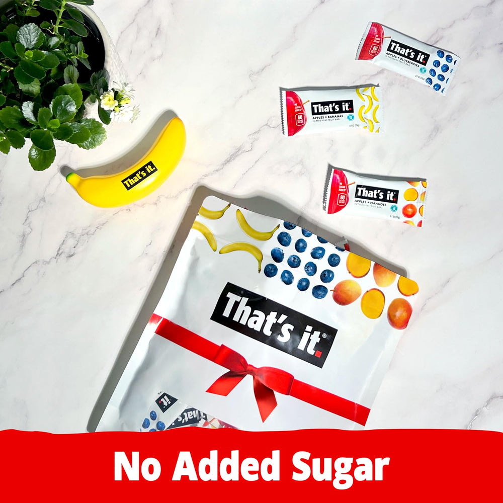 That's it. mini fruit bars packed in a lunchbox, offering healthy fruit option for kids