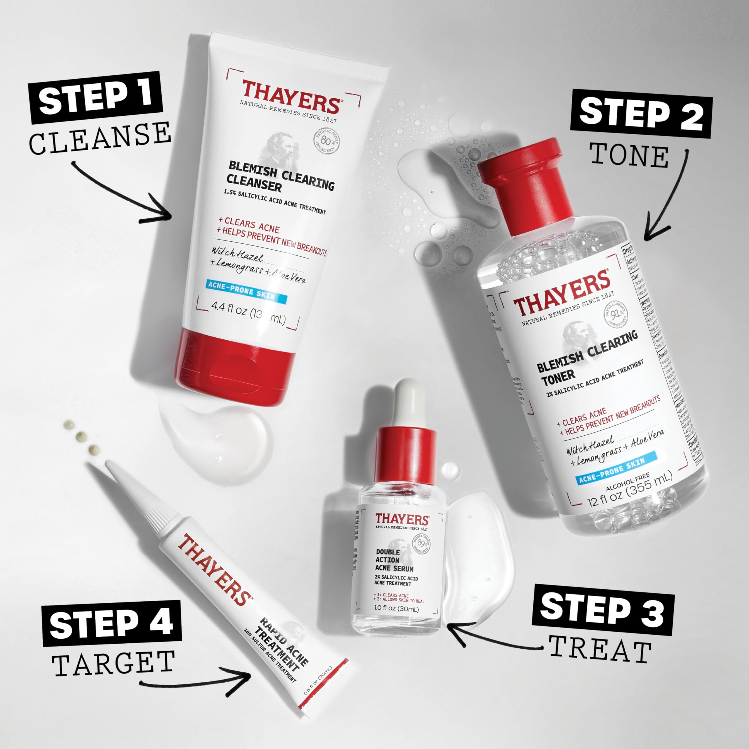 THAYERS producto situado en baño lifestyle para una rutina cotidiana equilibrada